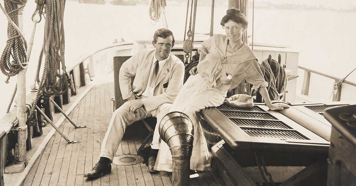 Jack London et sa femme Charmian