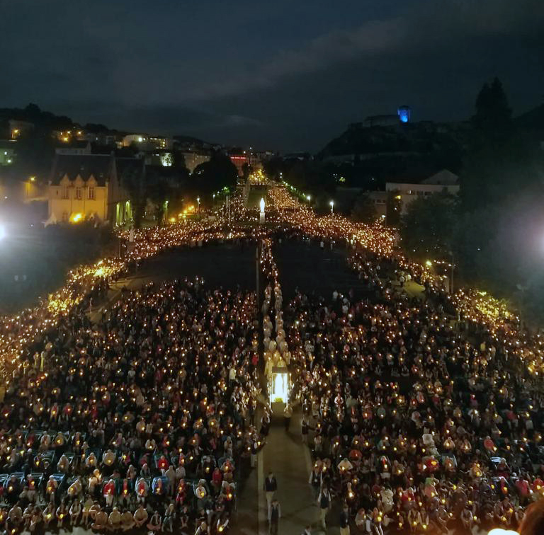 Procession du 14 août, lors du Pèlerinage national de l'Assomption à Lourdes ©Claire Riffaud / RCF
