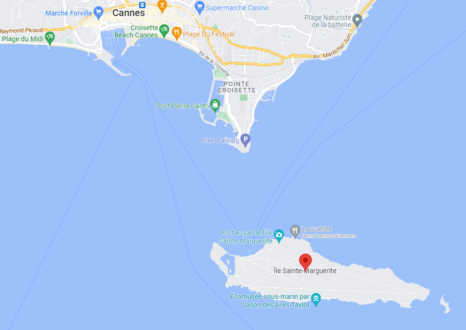 île sainte-Marguerite près de Cannes