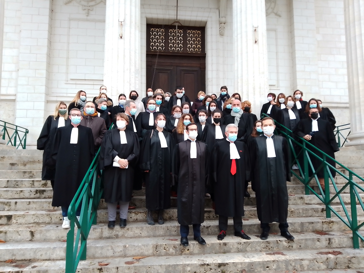 Les magistrats du tribunal de Blois étaient aussi mobilisés ce mercredi 15 décembre.
