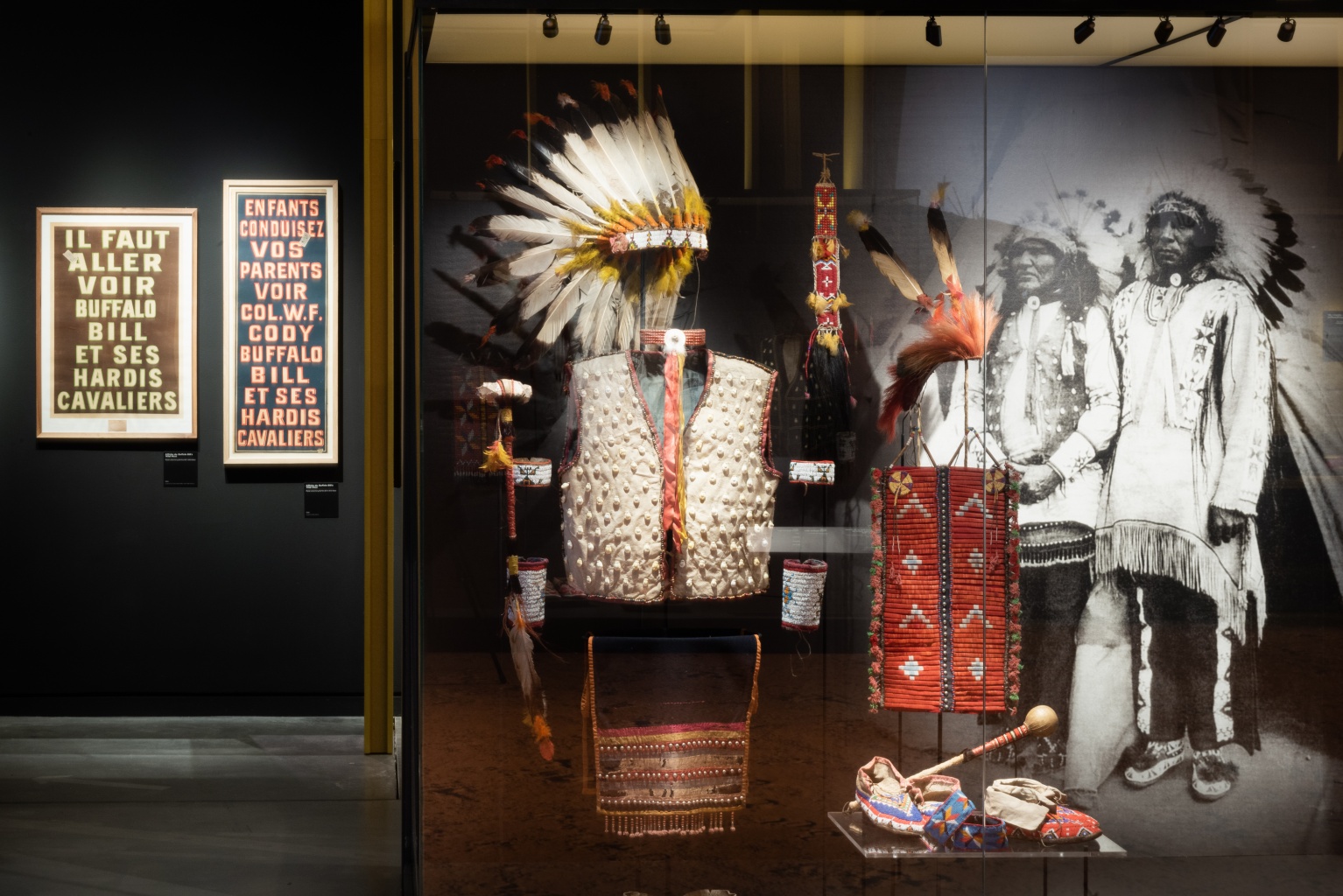 Exposition Sur la piste des Sioux au musée des Confluences  © musée des Confluences – Bertrand Stofleth
