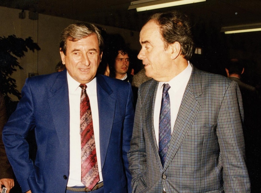 Jacques Rimbault avec Georges Marchais, secrétaire général emblématique du PCF durant 20 ans © Ville de Bourges.