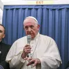 26 août 2018 : conférence de presse du pape François dans l'avion après sa visite pastorale en Irlande - Crédits : Alessia GIULIANI/CPP/CIRIC