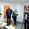 Thierry Bezer et son équipe dans les studios de Dialogue RCF. Crédit Robert Poulain