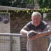 © RCF Anjou - Henri-Pierre Gautier a la boule de sable chevillée au corps