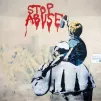 Peinture murale qui fait référence aux abus sexuels sur mineurs commis au sein de l'Eglise catholique. Vicolo degli Osti à Rome, Italie - Crédits : Alessia GIULIANI/CPP/CIRIC
