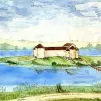 Restitution du monastère d'Ilay au XIIe siècle ©Unité de Recherche Archéologique Cartusienne