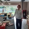 Lysiane Roussey dans son atelier à Gevry ©RCF Jura - Sept. 2020