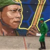 Graffiti dans une rue de Bogota, Colombie ©RCF / Thierry Lyonnet