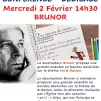 Brunor à La Procure ce 2 février 