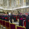 La Congrégation pour la doctrine de la foi fait partie de la Curie romaine (réunie ici dans la salle Clémentine du palais apostolique au Vatican, le 02/01/2019) ©VATICAN POOL/CPP/CIRIC