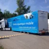La remorque transportant la piscine portable @ Facebook AQWA Itineris France