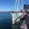Le voilier Blue Observer à quai à Brest - ©Ronan Le Coz