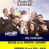 Affiche du concert de la famille Lefèvre à Angers