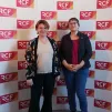 De droite à gauche : pasteure Corinne Charriau et Françoise Hangouet, présidente du conseil presbytéral