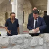 Le maire de Nice, Christian Estrosi, et le groupe hôtelier Perseus lancent officiellement le chantier de reconversion de l'ancien couvent. Photo RCF