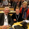 Mgr Ulrich, Benjamin Florin et Brigitte Freyss lors d'une des assemblées à Lourdes  © Diocèse de Lille