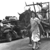 Réfugiés français sur la route de l'exode. © Wikipedia.