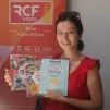 Stéphanie Faustin dans le studio de RCF Nice Côte d'Azur - Photo : RCF Nice Côte d'Azur