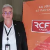 Hélène Boulanger, dans les studios de RCF à Nancy