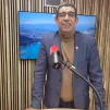 Le maire François Astorg, dans nos studios en janvier 2022. ©RCF Haute-Savoie