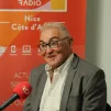 Auguste Verola dans le studio de Nice - Photo RCF