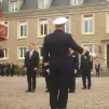 Richard Marles, premier ministre adjoint de l'Australie, dans la cour de la préfecture maritime de l'Atlantique, à Brest, le 1er septembre - ©Ronan Le Coz