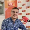 Arnaud Meunier dans les studios de RCF Isère
