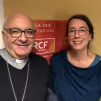 Mgr Gosselin et Laetitia Verdon.