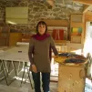 loli Encognere dans son atelier