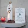 Statuette de Charles de Foucauld dans la chapelle Saint-Louis, à Saumur, le 29/04/2022 ©Antoni Lallican / Hans Lucas