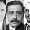 (De g à dr) Paul Claudel, Georges Bernanos et Charles Péguy ©Wikimédia Commons