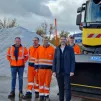  Jérémie Lacroix, Vice Président Mobilité-Route au département avec l’équipe de Saint-Germain-Laval