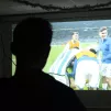 Un supporter devant la séance de tirs aux buts - Nice - RCF