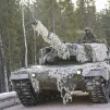 Un char Leopard 2 norvégien lors des manœuvres de l'OTAN Cold Response en 2022. Frederic Petry/Hans Lucas