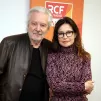 Pierre Arditi et Evelyne Bouix dans les studios de Dialogue RCF ©Robert Poulain