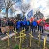 Manifestation à Mouvaux des salariés de Carelide