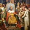 Charlemagne conseillé par Alcuin, poète et fondateur de l'école palatine