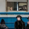 Train de l'exil à Lviv en Ukraine en mars 2022. / Photographie Benedicte Van der Maar - Hans Lucas.