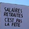 Une pancarte lors d'une manifestation contre la réforme des retraites à Nice - Photo RCF