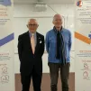 Gérard Cuzin, président de l'association des conciliateurs de justice de la Cour d'Appel de Chambéry et Bruno Peltié, membre du conseil d'administration