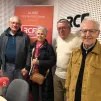 (de g. à dr.) Emmerick Monod, Marie-Sophie Lardeau, Patrick Carlot, Père Robert Witwicki