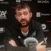 Olivier Lafargue l'entraîneur, en conférence de presse d'avant match hier; © RCF - Guillaume Martin-Deguéret.
