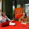 Dominique Blain au studio RCF à Euratechnologie