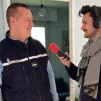 L'adjudant-chef Jean-Vincent Huleux au micro d'Hadrien Barrau