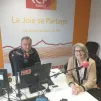 L'autrice Véornique Chauvy aux côtés de Laurent Sciauvau