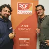 Adrien Piquera et Manu Laurin dans les studios de Dialogue RCF à Marseille ©Nina Pavan