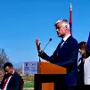Laurent Wauquiez lors de son déplacement en Arménie