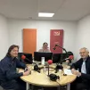 Pierre de Charentenay et Roberto Beltrami dans les studios de ©Dialogue RCF à Marseille