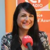 Christelle D'Intorni dans le studio de RCF Nice - Archive Stèvelan C-G.